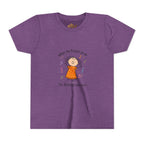 Youth Tee — "When the Praises Go Up, The Blessings Come Down" Kids Christian Shirt