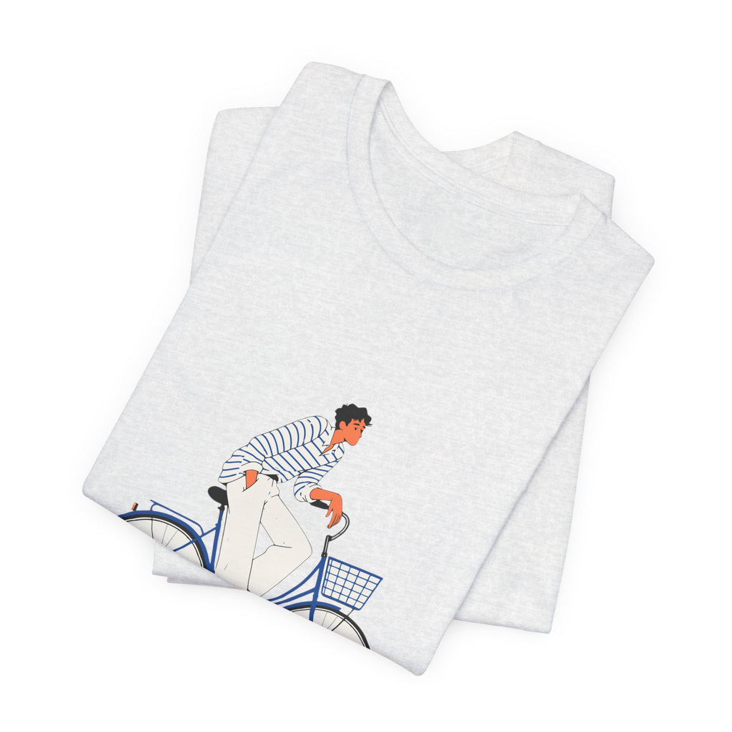 Bicycle Rider Illustration Jersey Tee