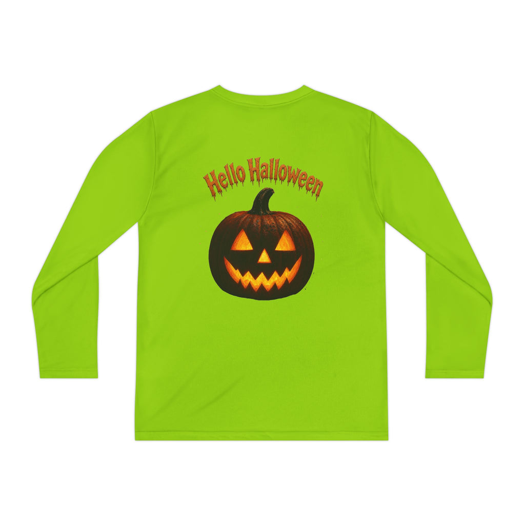 Youth Halloween Pumpkin Long Sleeve Tee - "Trick or Treat"