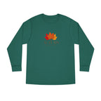 Autumn Leaves Long Sleeve Tee — 'AUTUMN' Maple Graphic Cozy Fall Shirt