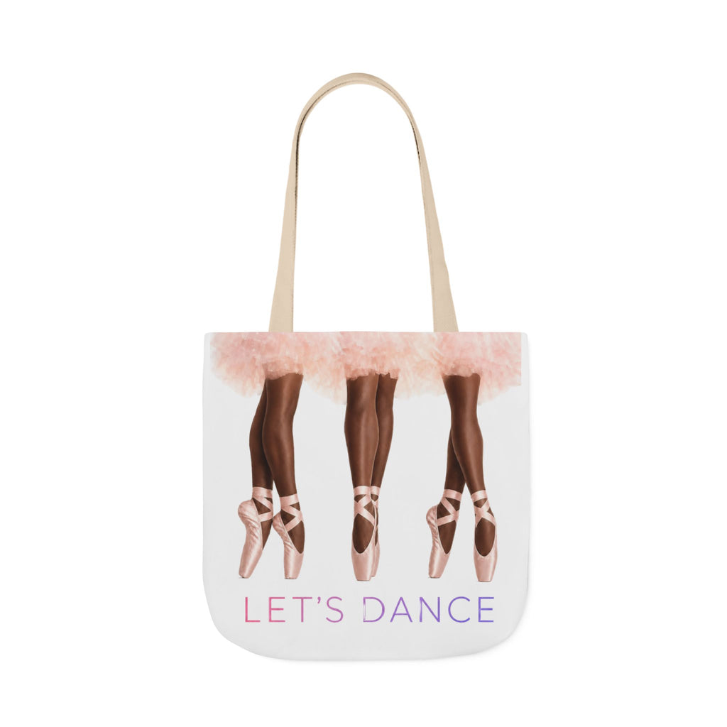 Ballet Tote Bag — 'Let's Dance' Ballerina Canvas Tote