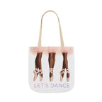 Ballet Tote Bag — 'Let's Dance' Ballerina Canvas Tote