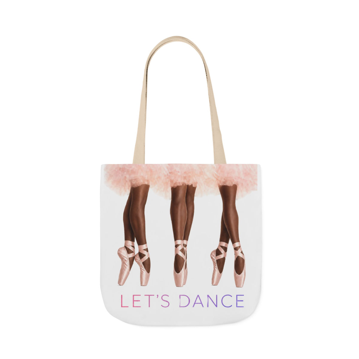 Ballet Tote Bag — 'Let's Dance' Ballerina Canvas Tote