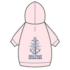 Pet Hoodie — Nautical Anchor "Hold Steady Anchor Down"
