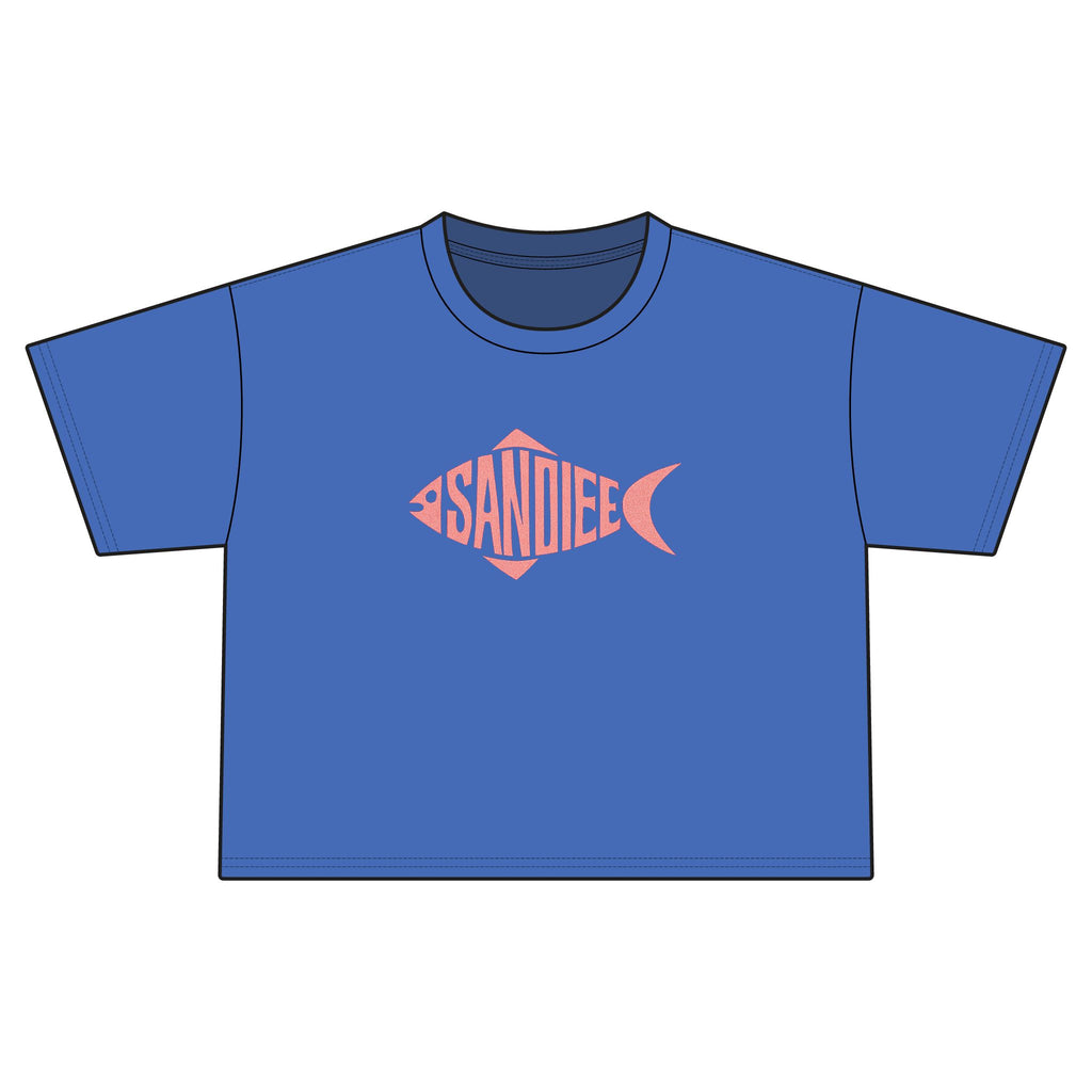 Women's Cropped Tee — Sandiego Fish Graphic