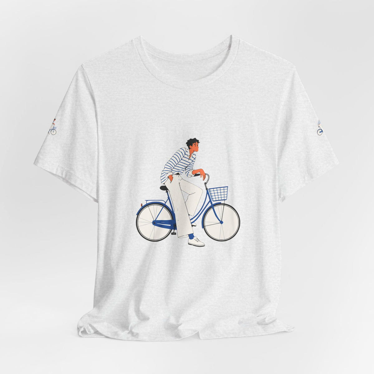 Bicycle Rider Illustration Jersey Tee