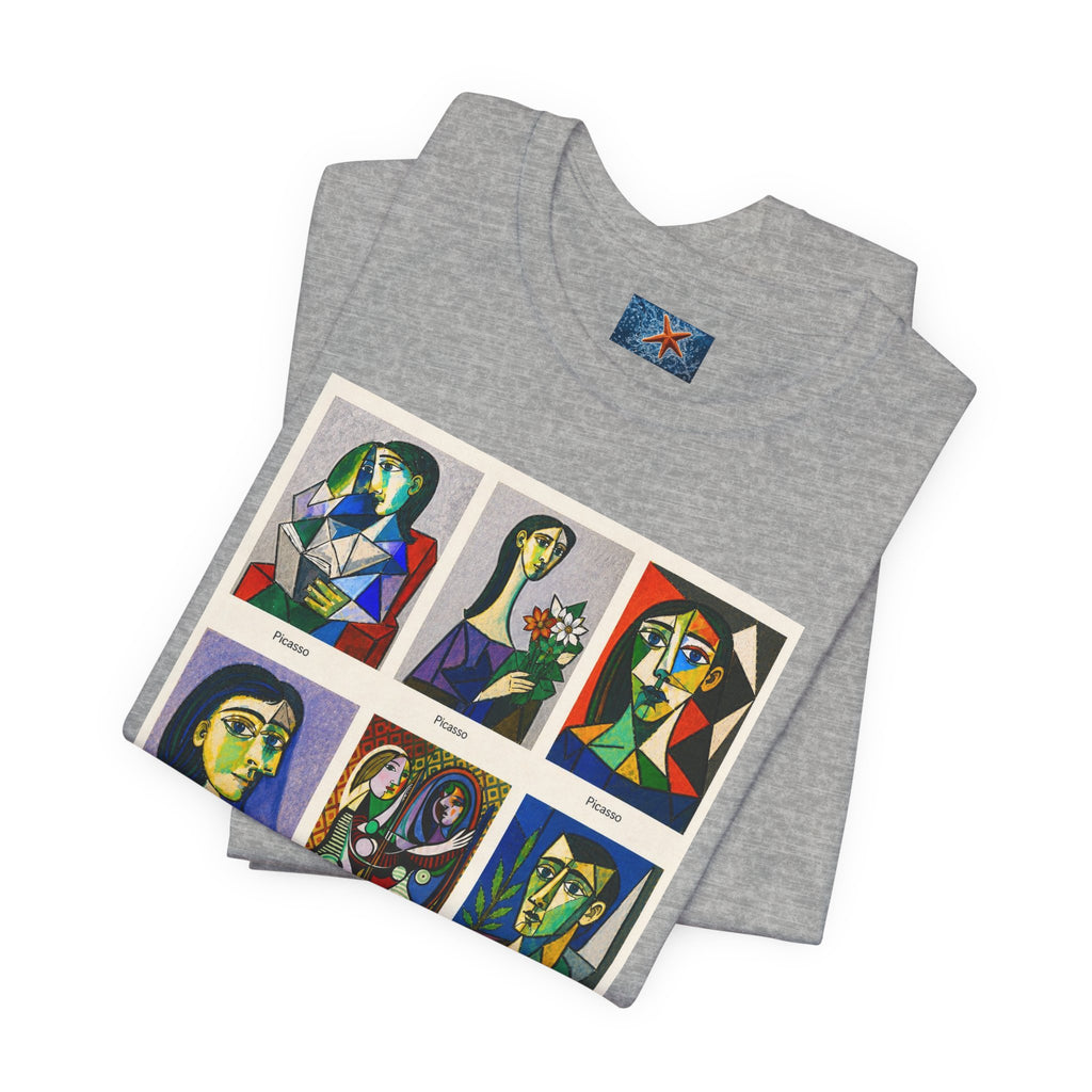 Picasso Portrait Grid T-Shirt | Unisex Art Graphic Tee