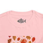 Toddler Halloween Pumpkin and Autumn Leaves Tee