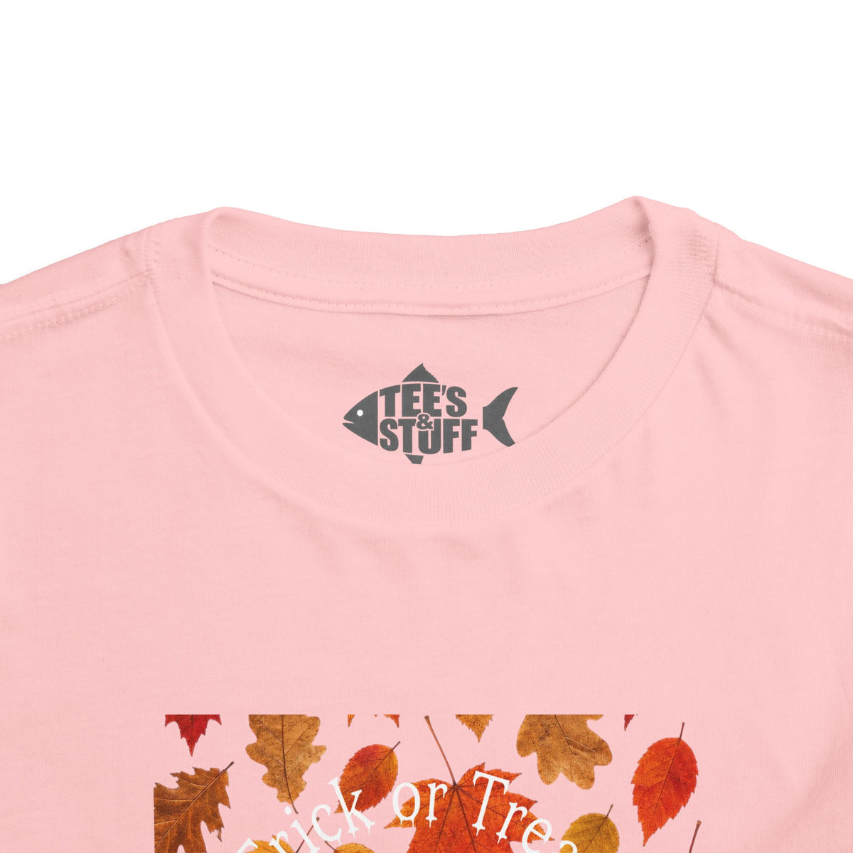 Toddler Halloween Pumpkin and Autumn Leaves Tee