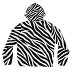 Zebra Print Full-Zip Hoodie