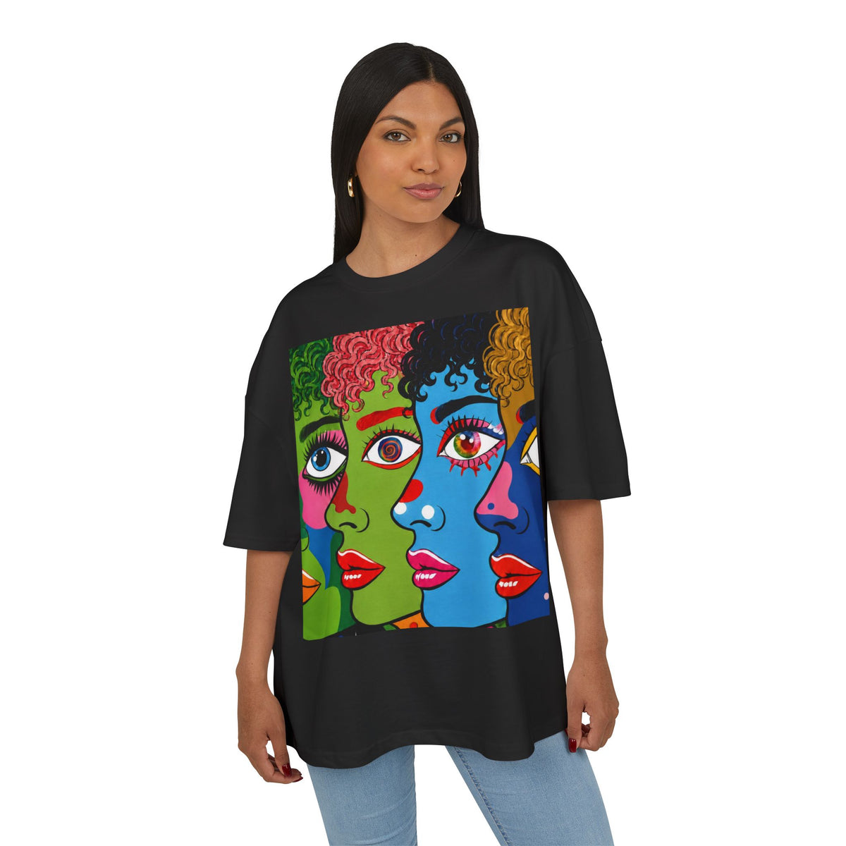 Colorful Pop Art Faces Tee
