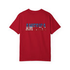 4th of July Flag T-Shirt — "Happy 4th of July" Front & America Flag Back