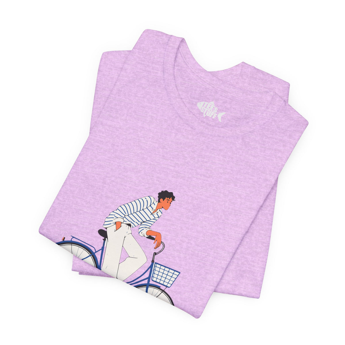 Bicycle Rider Illustration Jersey Tee