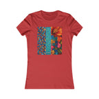 Women's Floral Patchwork Tee — Colorful Quilted Art Graphic Shirt