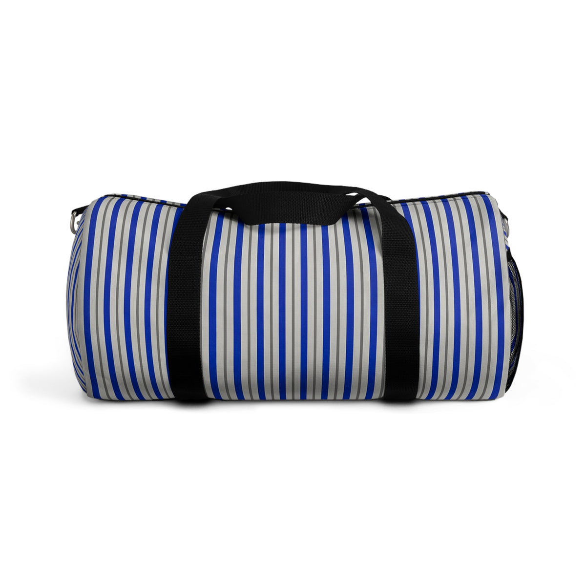 Striped Blue Travel Duffel Bag – Lightweight Beach & Gym Weekender