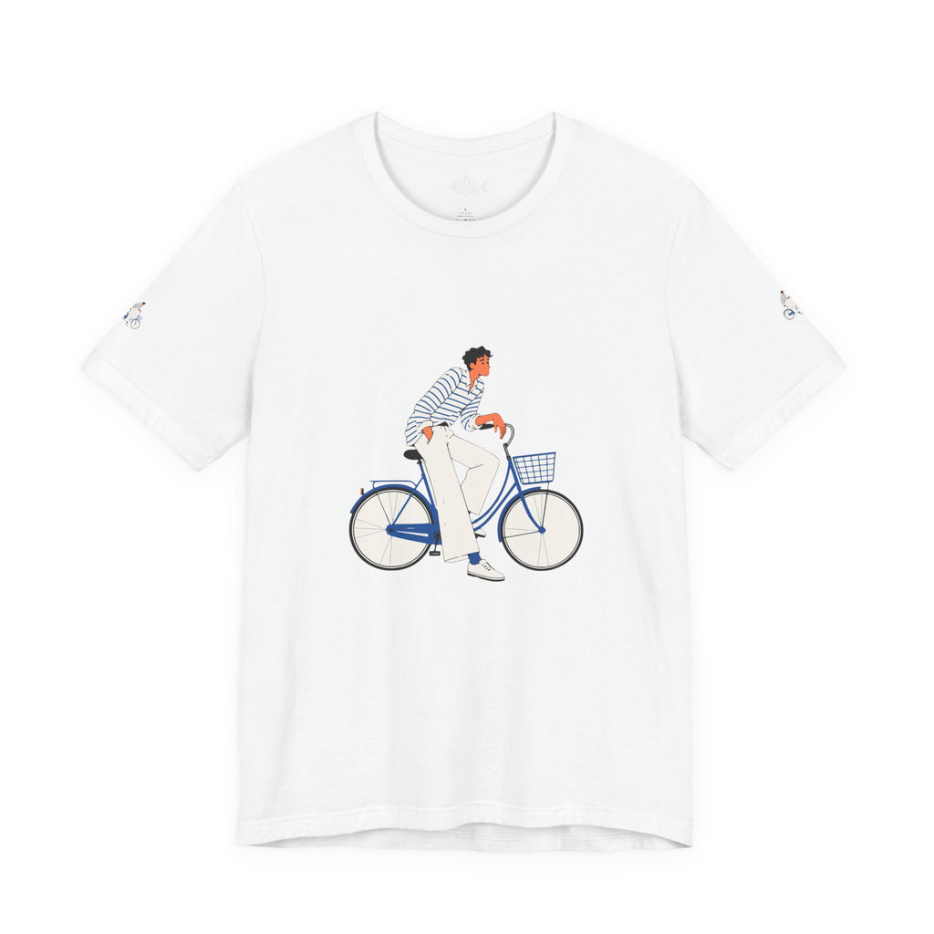 Bicycle Rider Illustration Jersey Tee