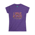 Women's Soft style " I Walk by Faith" Tee