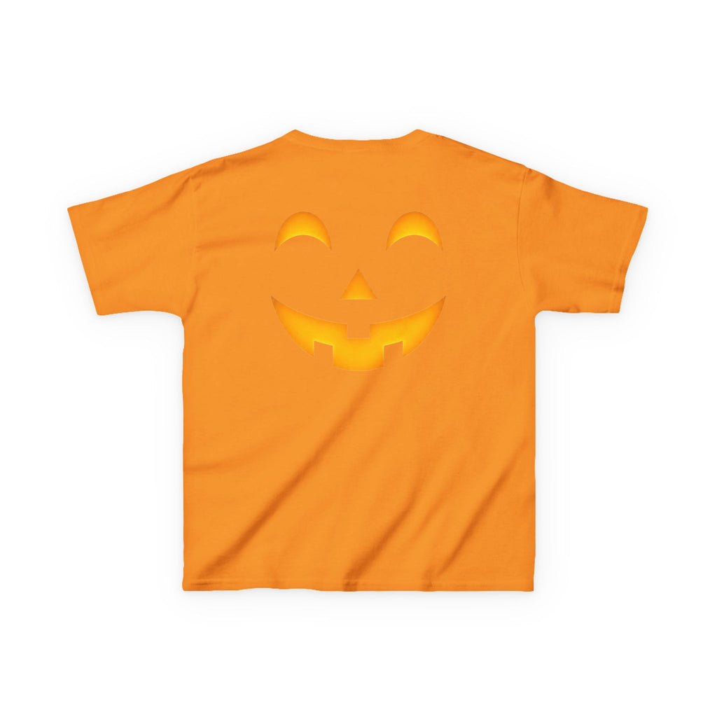 Kids Halloween Pumpkin Face Tee — Cute Jack-O'-Lantern T-Shirt for Children