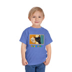 Toddler Cat Puzzle Tee — "Puzzle Me" Short Sleeve Kids Shirt