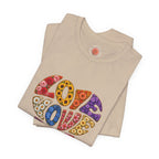 Love Heart Graphic Tee — Retro Psychedelic 'Love' Design