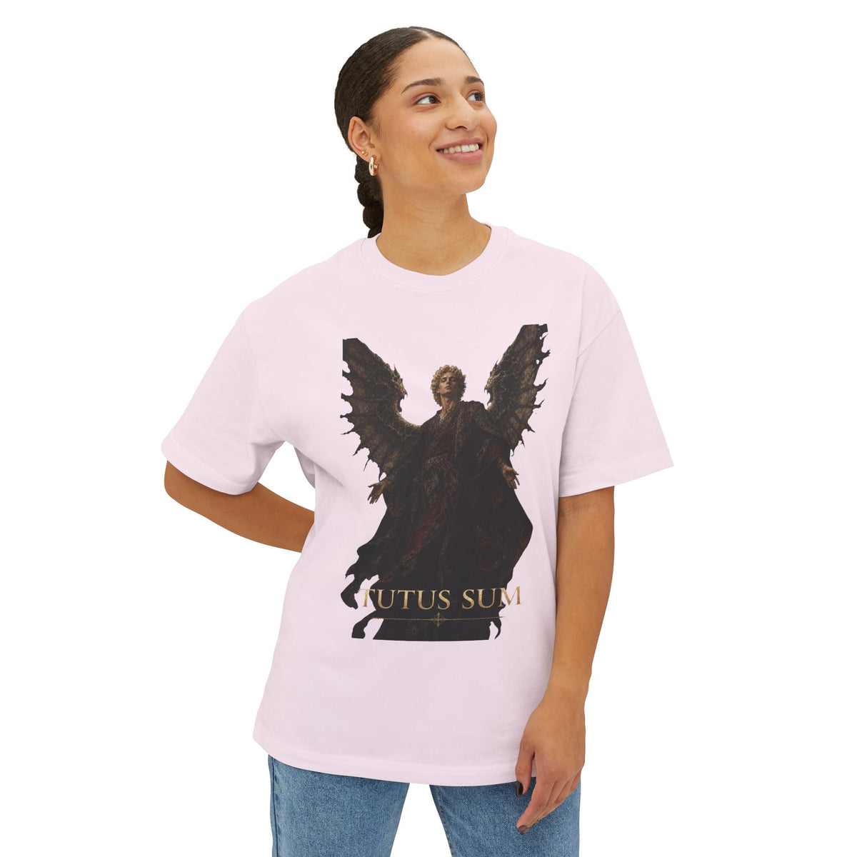 Tutus Sum Guardian Angel Oversized Boxy Tee.