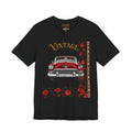 Vintage Classic Car Floral Graphic T-Shirt