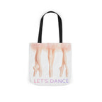 Ballet Tote Bag — 'Let's Dance' Ballerina Canvas Tote