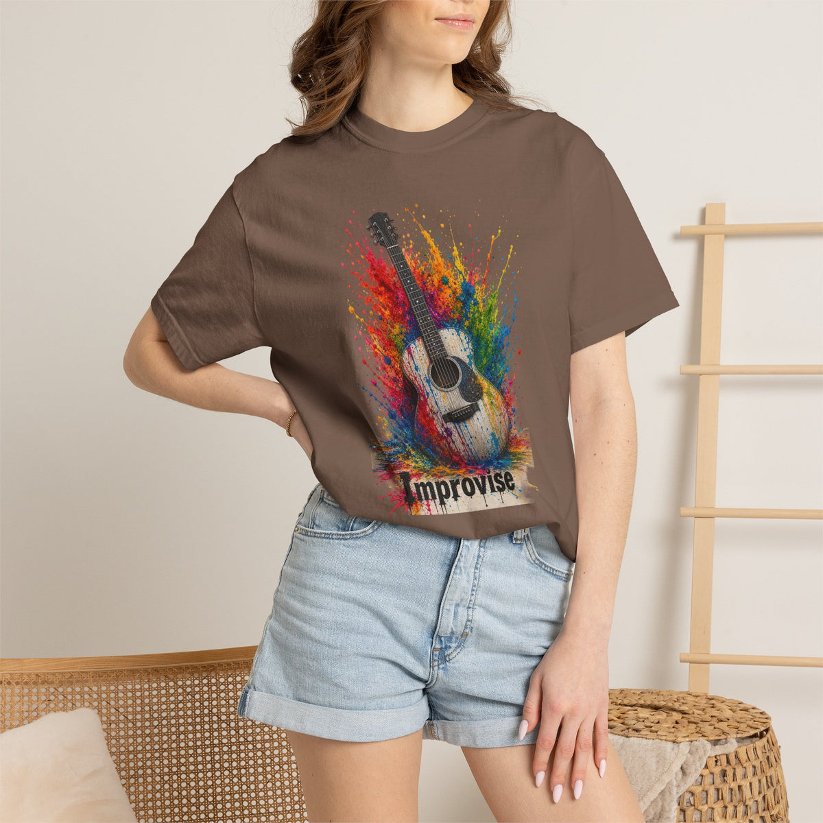 Improvise Guitar Musician T-Shirt