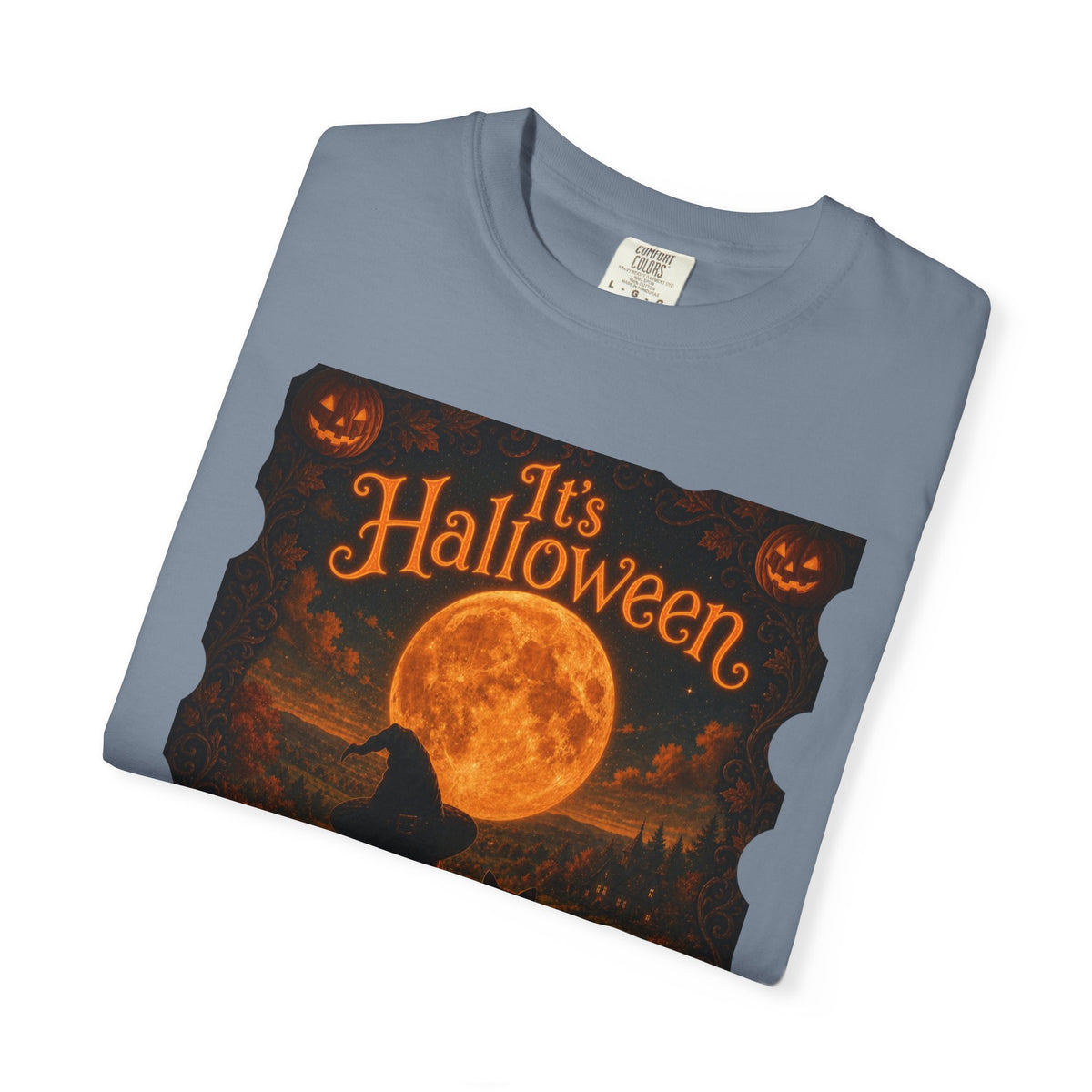 It's Halloween Vintage Moonlit Cat Halloween T-Shirt