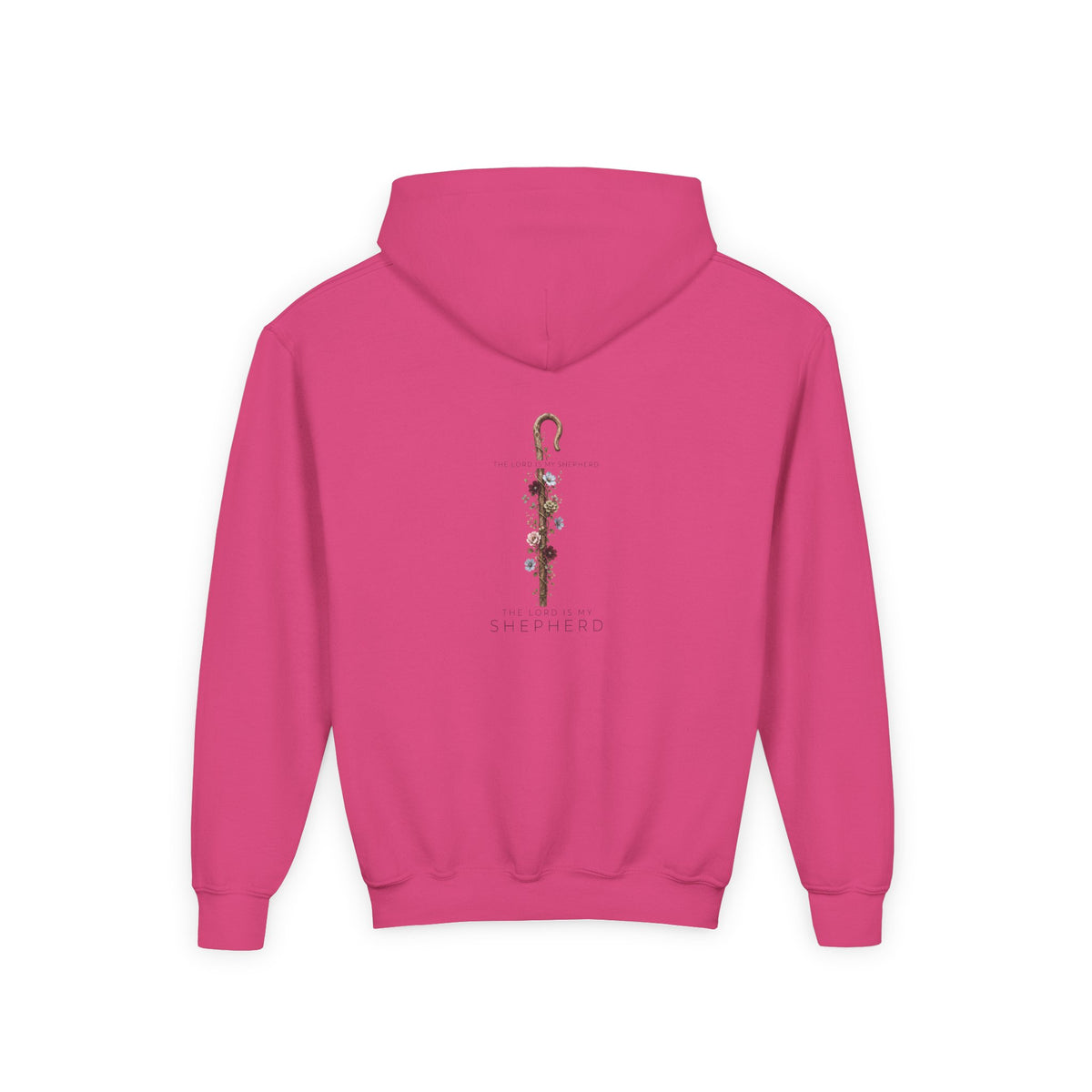 "The Lord Is My Shepherd" -Youth Heavy Blend Hooded Sweatshirt