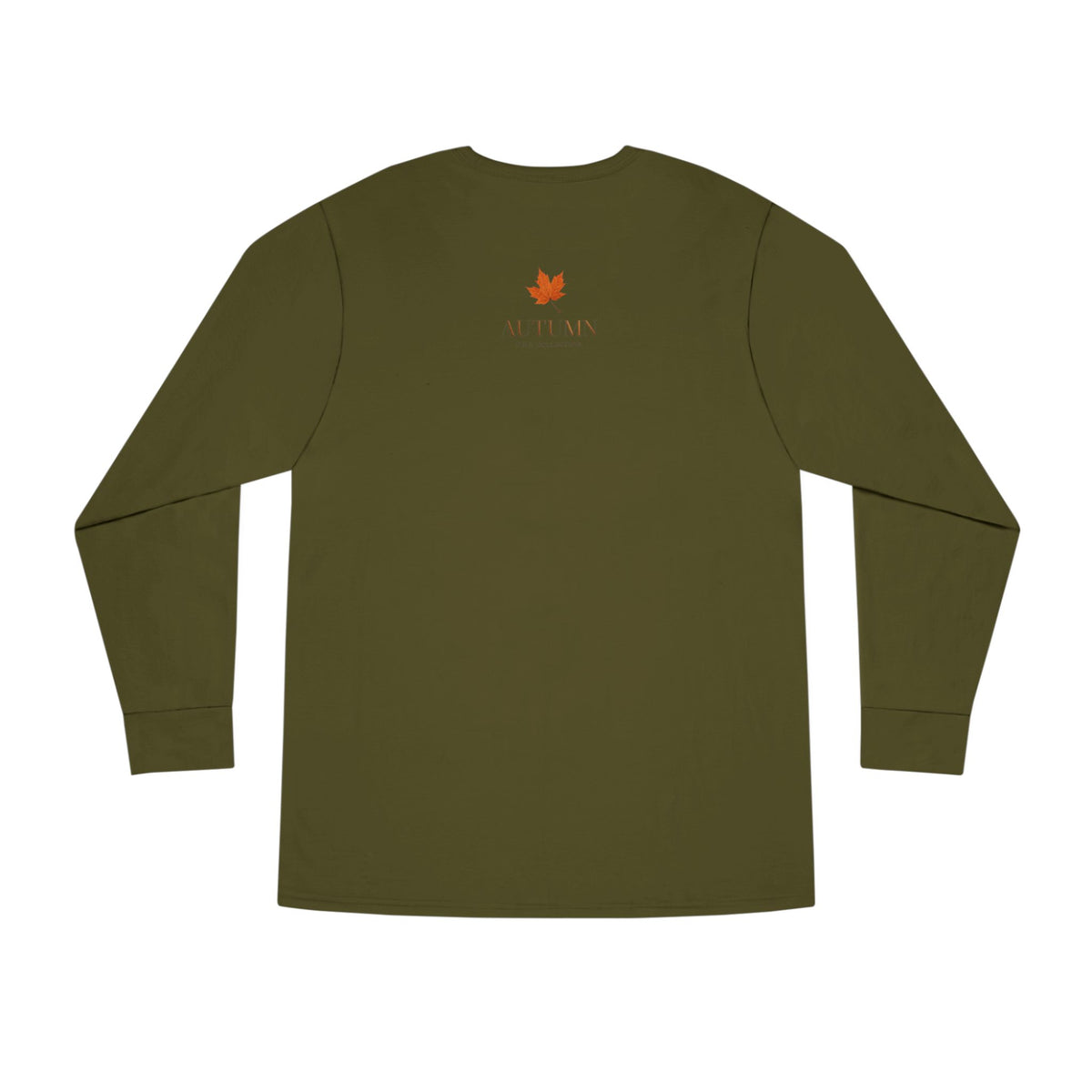 Autumn Leaves Long Sleeve Tee — 'AUTUMN' Maple Graphic Cozy Fall Shirt