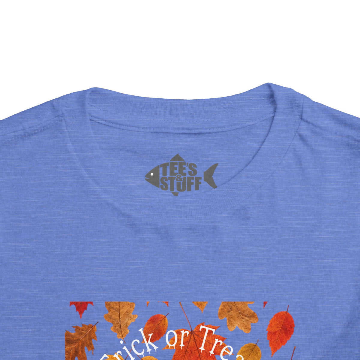 Toddler Halloween Pumpkin and Autumn Leaves Tee
