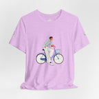 Bicycle Rider Illustration Jersey Tee