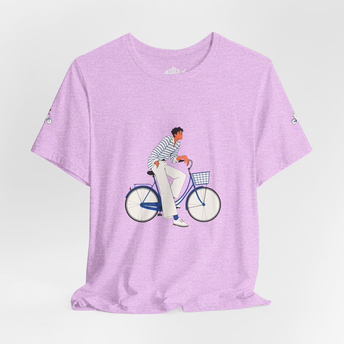 Bicycle Rider Illustration Jersey Tee