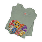 Love Heart Graphic Tee — Retro Floral "Love" Design