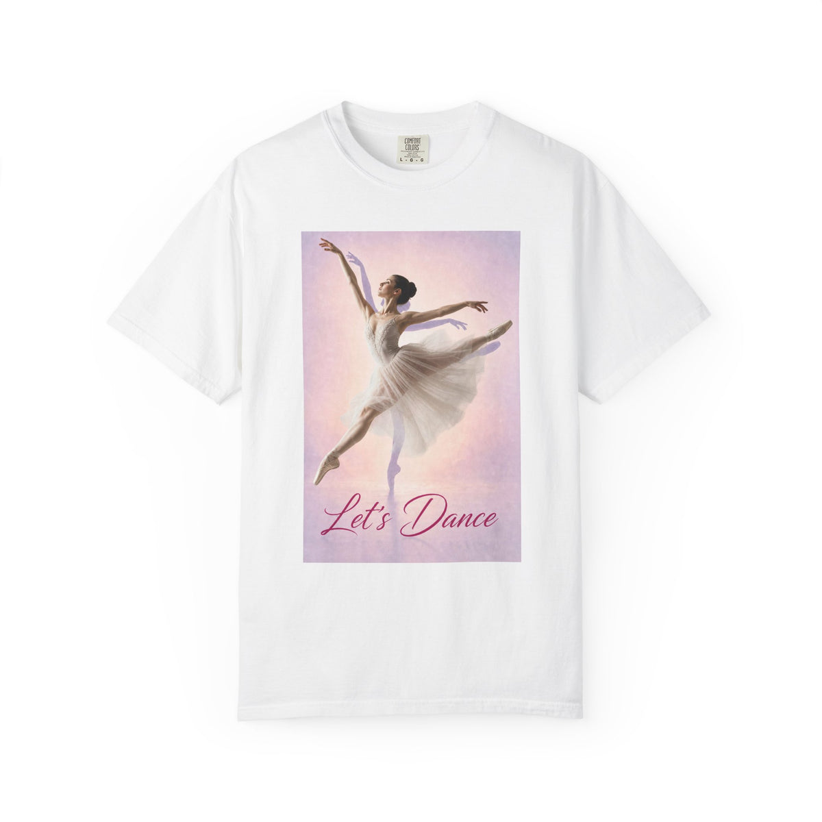 Let's Dance Ballerina Graphic Tee- Garment-Dyed T-shirt