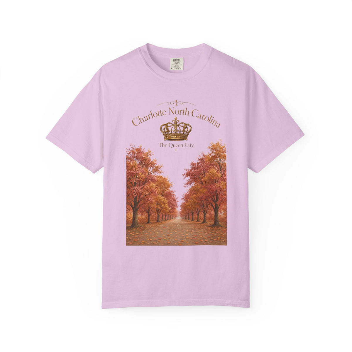 Charlotte North Carolina Autumn Tree Lane T-Shirt