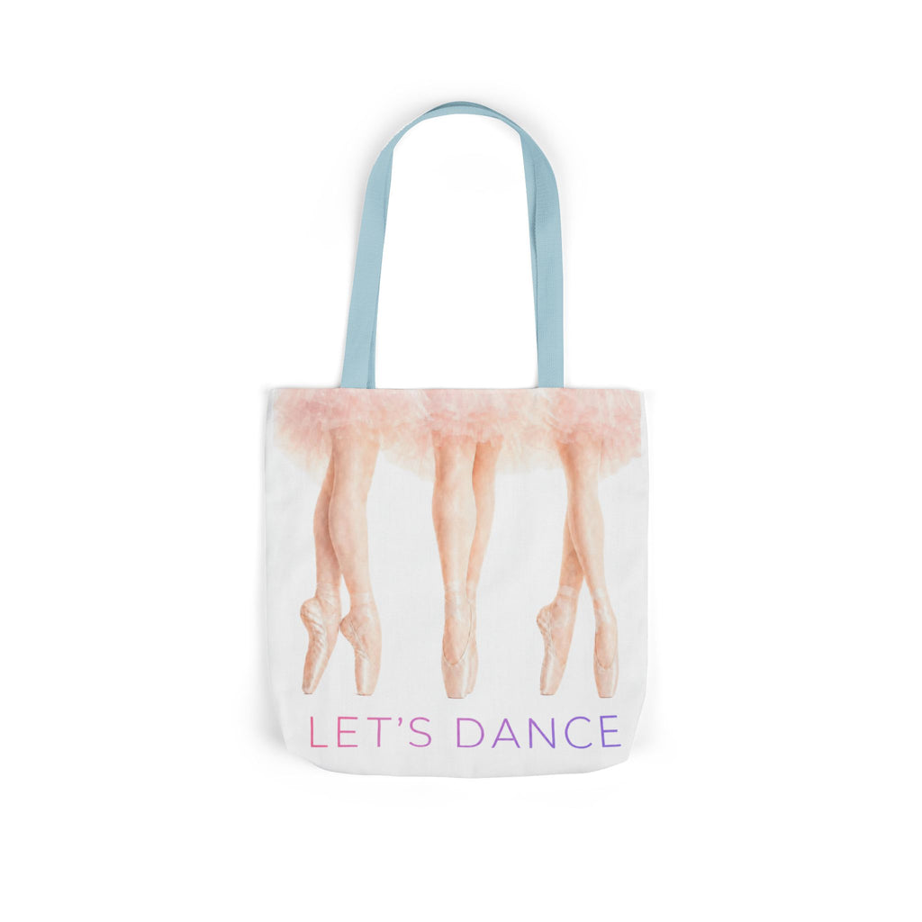 Ballet Tote Bag — 'Let's Dance' Ballerina Canvas Tote