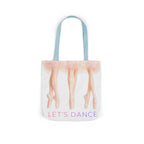Ballet Tote Bag — 'Let's Dance' Ballerina Canvas Tote