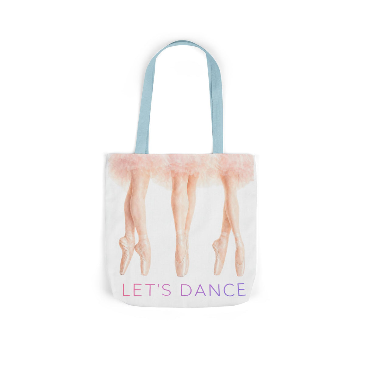 Ballet Tote Bag — 'Let's Dance' Ballerina Canvas Tote