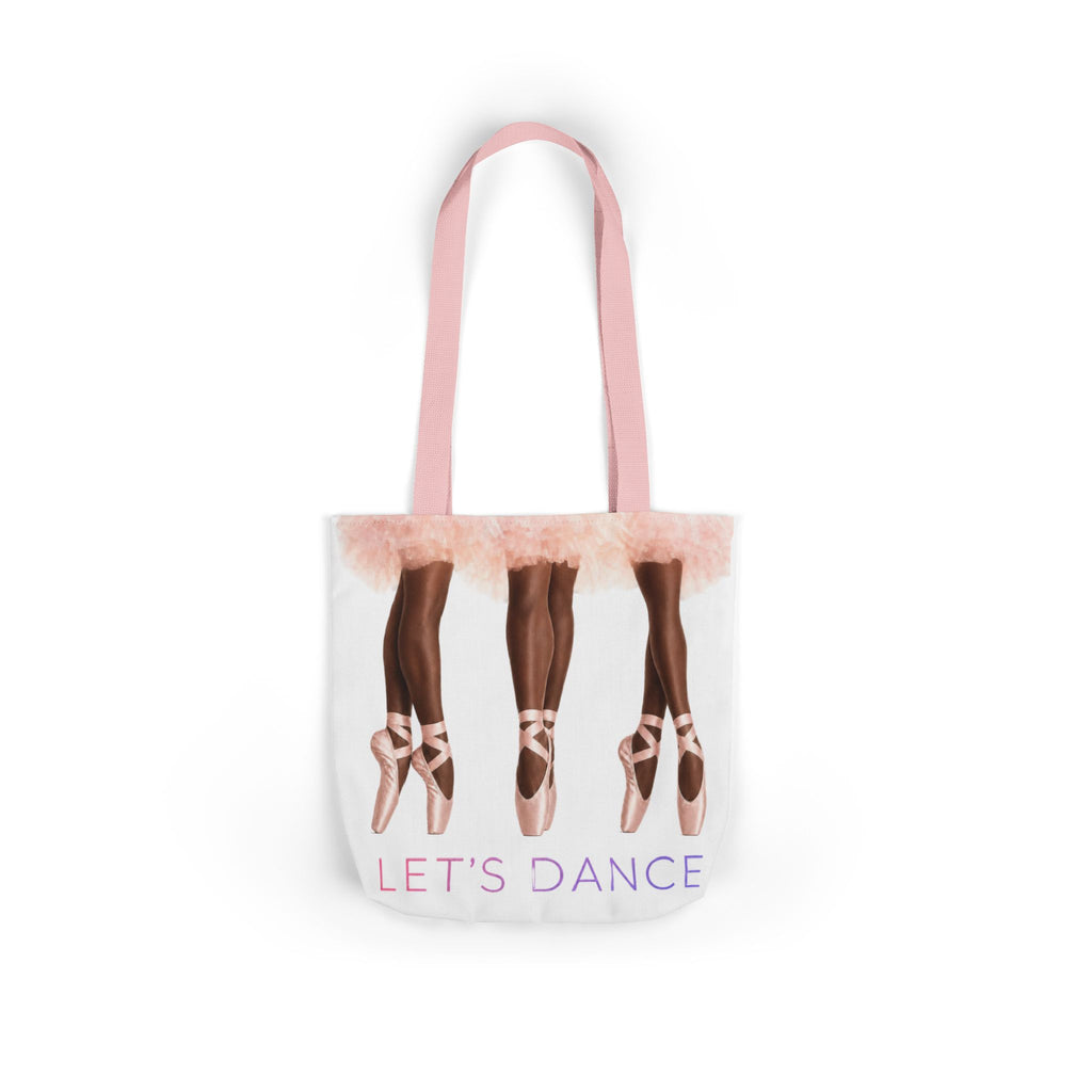 Ballet Tote Bag — 'Let's Dance' Ballerina Canvas Tote