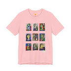 Picasso Portrait Grid T‑Shirt — Colorful Cubist Faces Art Tee