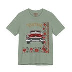 Vintage Classic Car Floral Graphic T-Shirt
