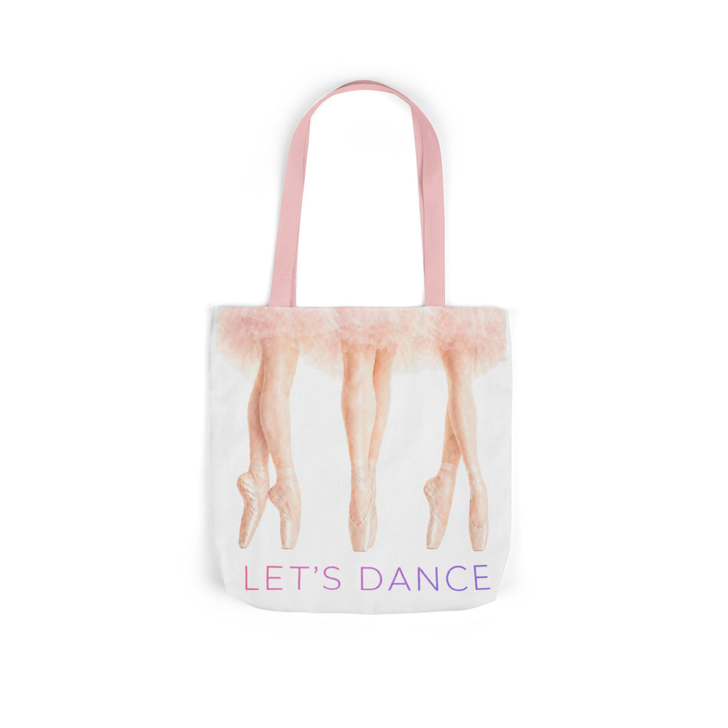 Ballet Tote Bag — 'Let's Dance' Ballerina Canvas Tote