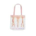Ballet Tote Bag — 'Let's Dance' Ballerina Canvas Tote