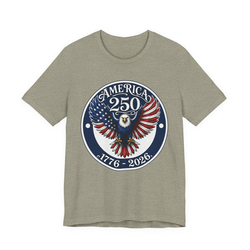 America 250 Eagle T-Shirt – 1776-2026 Bicentennial Patriotic Tee