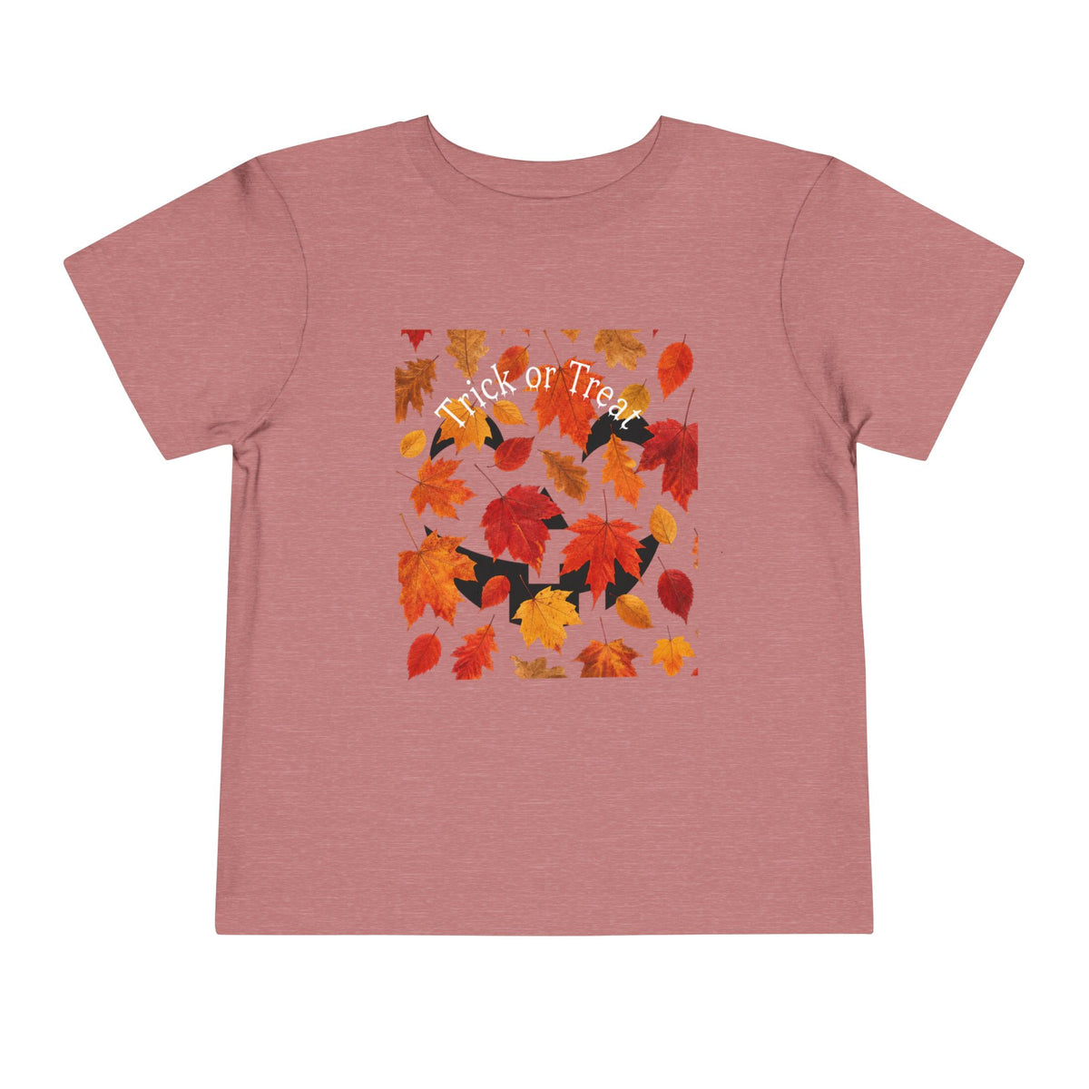 Toddler Halloween Pumpkin and Autumn Leaves Tee