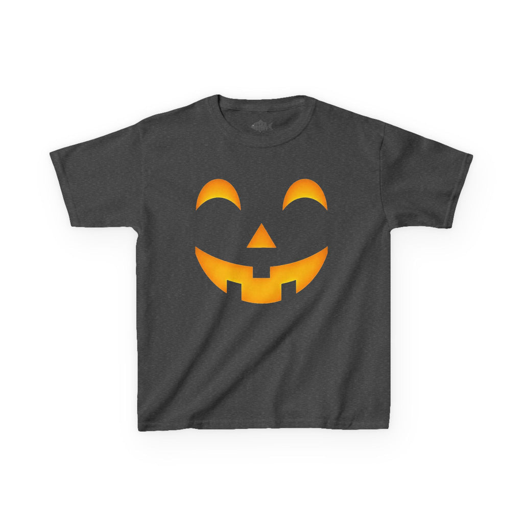 Kids Halloween Pumpkin Face Tee — Cute Jack-O'-Lantern T-Shirt for Children