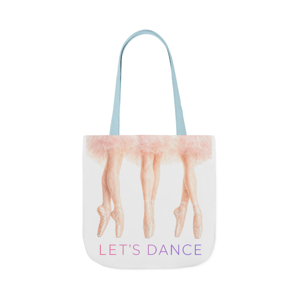 Ballet Tote Bag — 'Let's Dance' Ballerina Canvas Tote