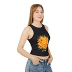 Orange Slice Splash Racer Tank Top | Citrus Fruit Graphic